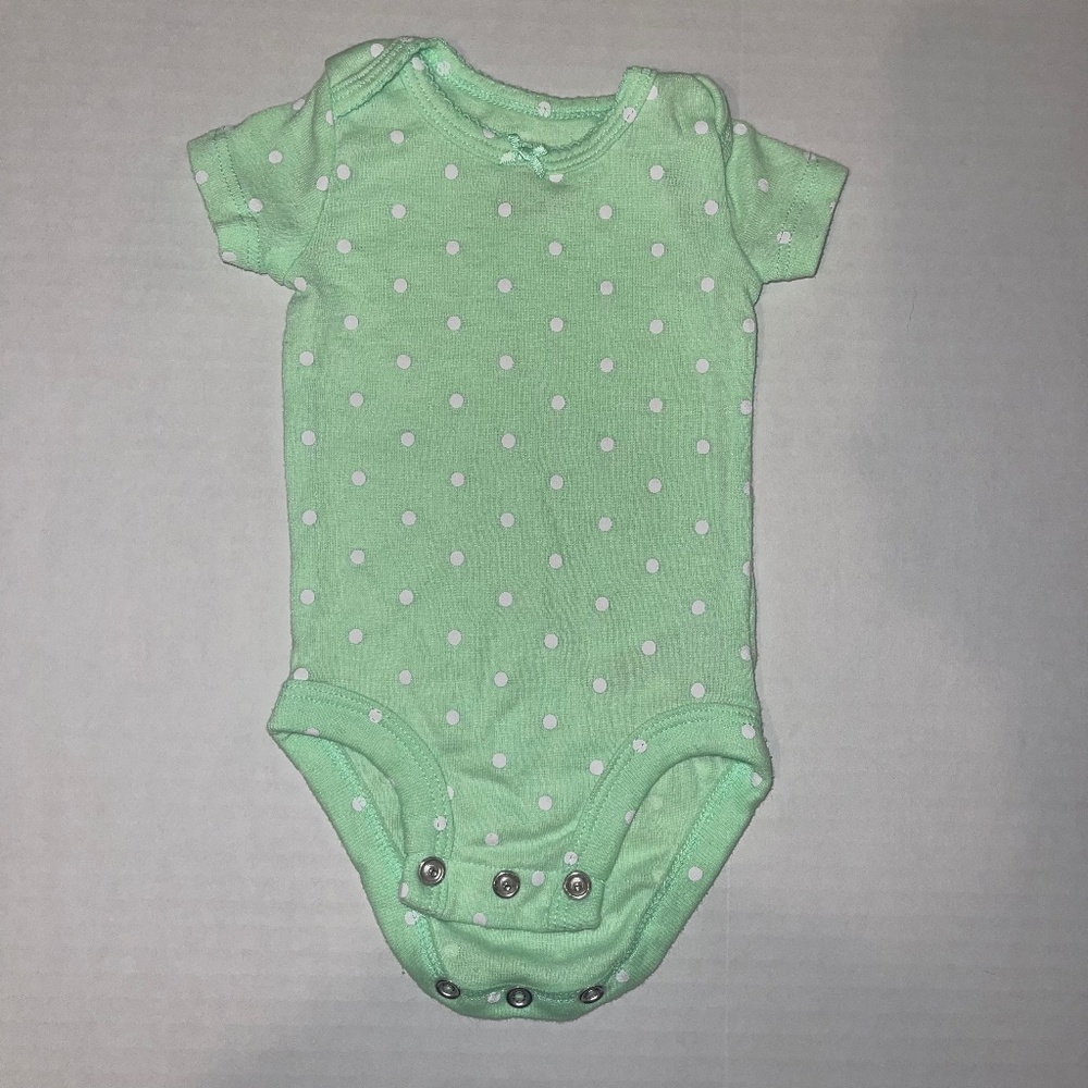 Carter’s - newborn green onesie